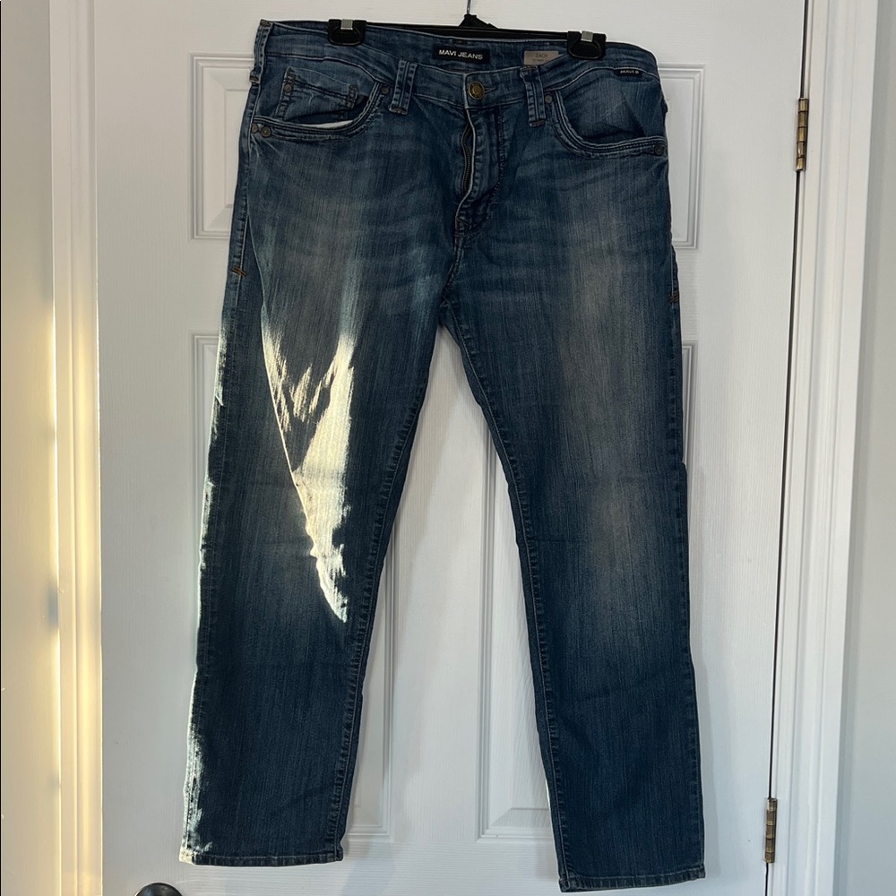 Mavi Men's Straight Jeans in Deep Blue